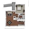 1 Bedroom, 1 Bathroom Floor Plan 1 Bedroom, 1 Bathroom Floor Plan